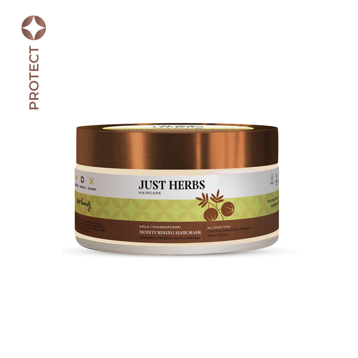 Moisturising Hair Mask with Amla and Shankhpushpi - Just Herbs