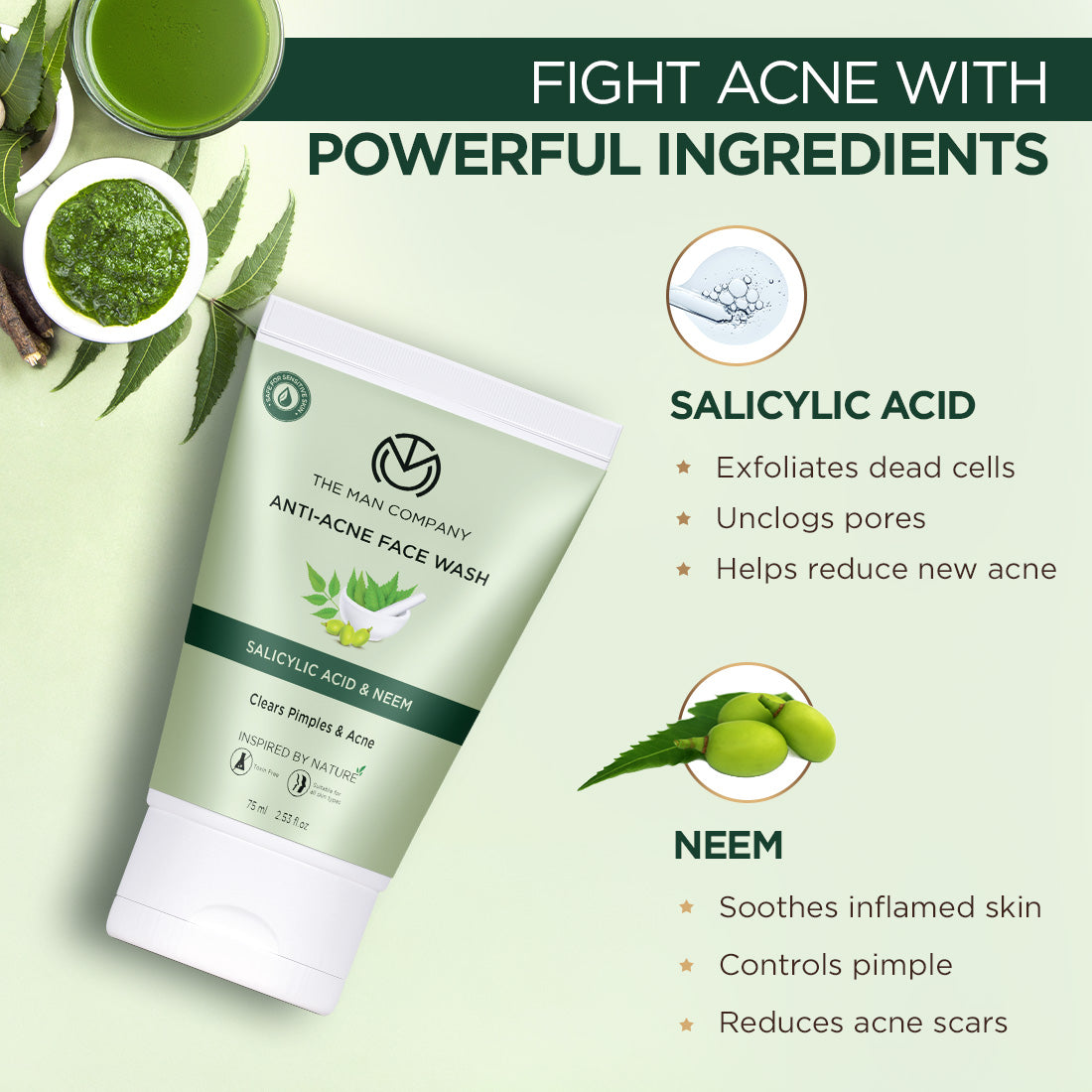 Anti-Acne Face Wash  Neem  Salicylic Acid