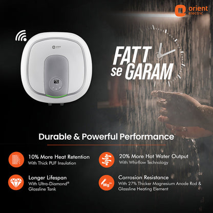 Aquator IoT 5 Star Water heater Geyser Suitable for High-rise Buildings  7 year Tank Warranty  Free Installation and Connecting Pipes  Geyser with Temperature Control