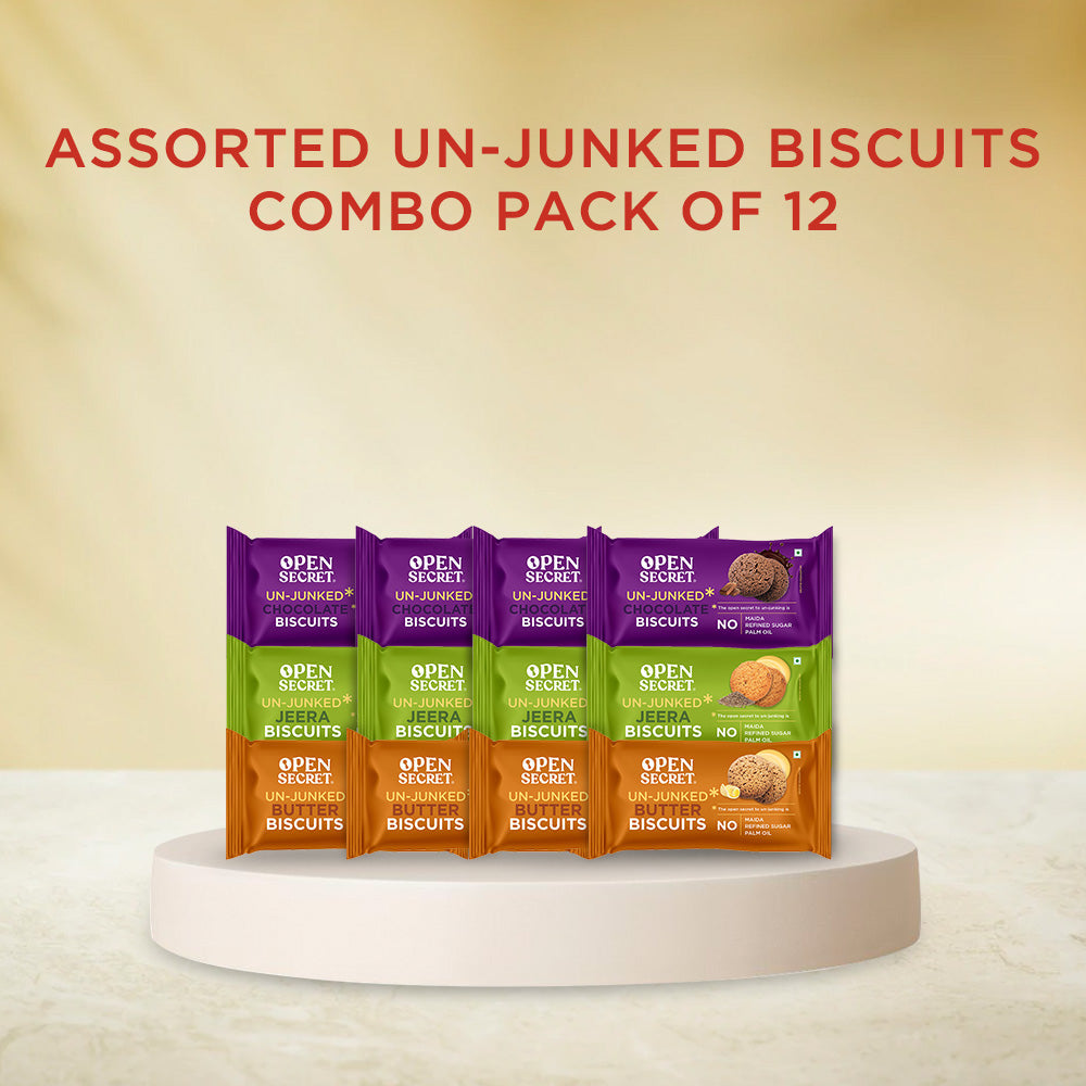 Assorted Unjunked Biscuits Combo Pack of 12