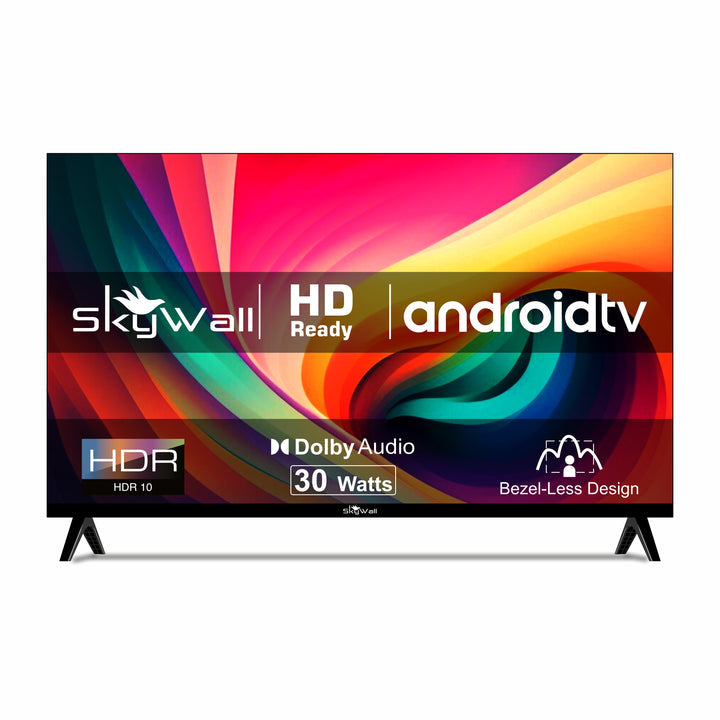 SkyWall 80 cm 32 inches Full HD Smart LED TV 32SW-Voice Frameless Edition  With Voice Assistant