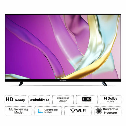 SkyWall 80 cm 32 inches Full HD Smart Android LED TV 32SWRR Pro Frameless Edition Dolby Audio