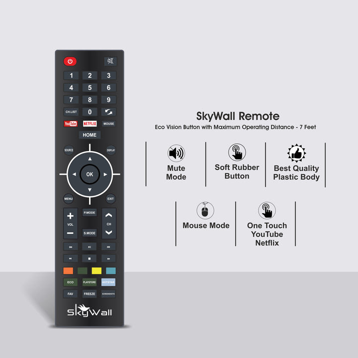 SkyWall 80 cm 32 inches Full HD Smart Android LED TV 32SWRR Pro Frameless Edition Dolby Audio