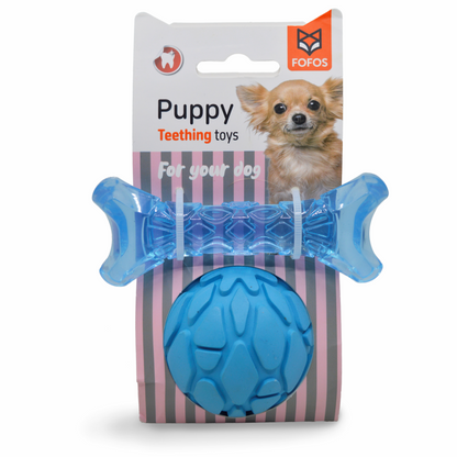 Fofos Milk Bone  Ball Toy for Dogs Blue  For Medium Chewers Blue