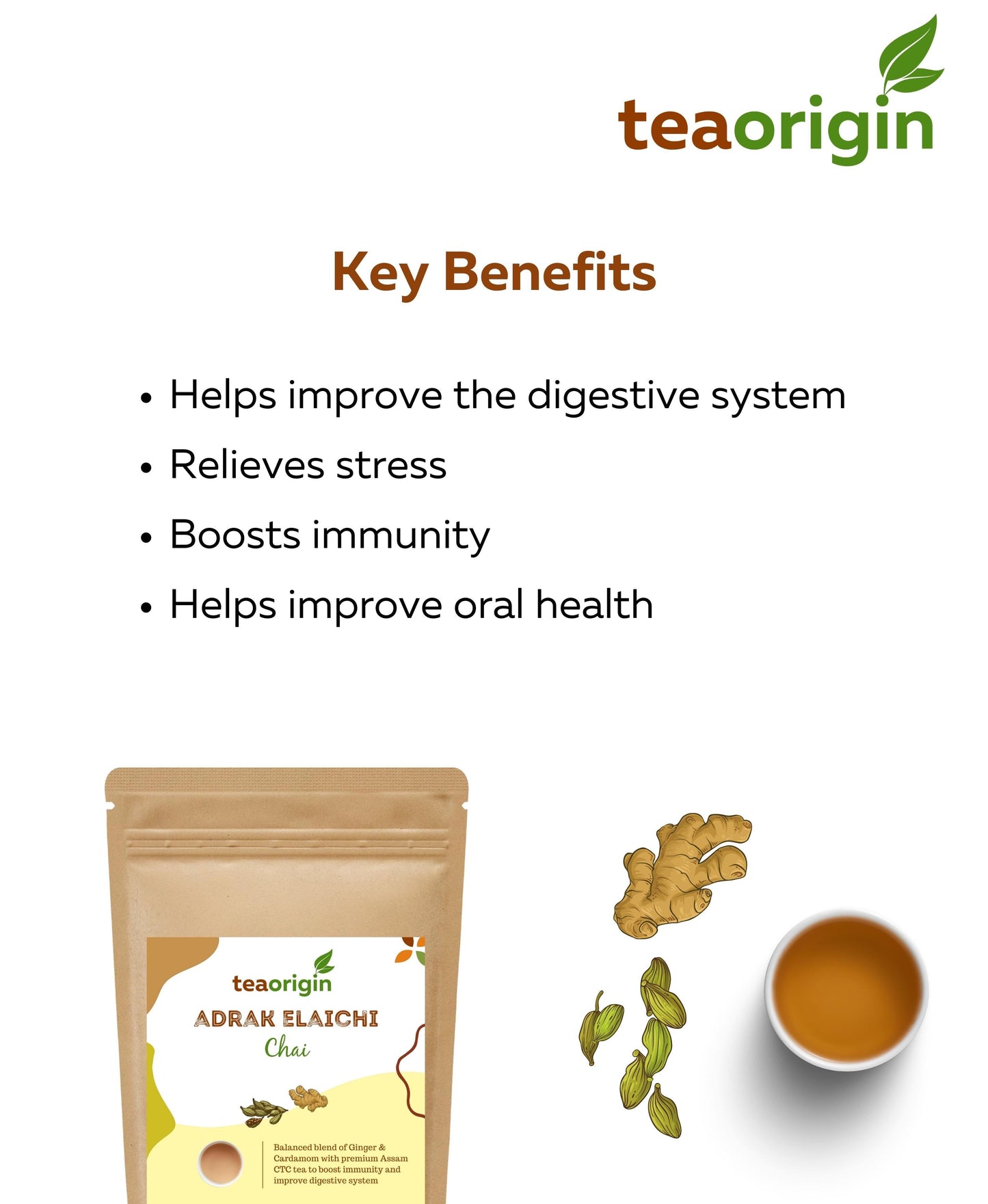 Tea Origin Adrak Elaichi Chai