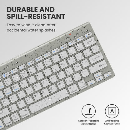 Portronics Bubble Max Wireless Keyboard with Noiseless Keys