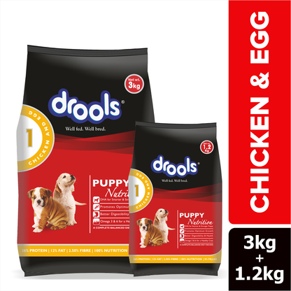 Drools Chicken and Egg Puppy Dog Dry Food