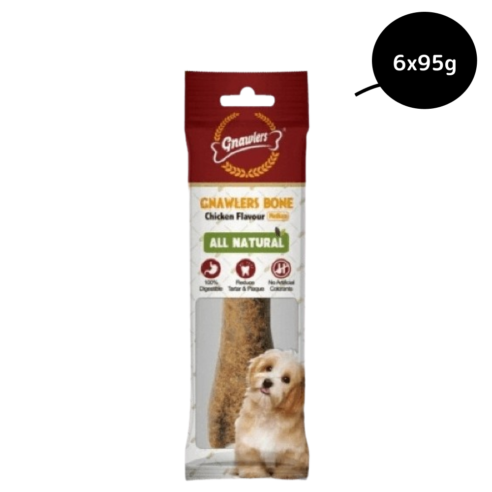 Gnawlers Chicken Bone Dog Treats 5 inch