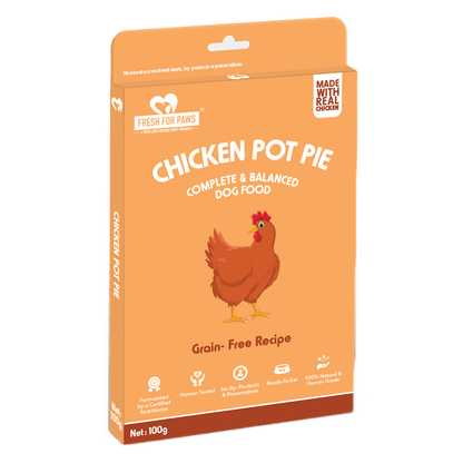 Fresh For Paws Chicken Pot Pie Wet Food for Cats and Dogs 100g