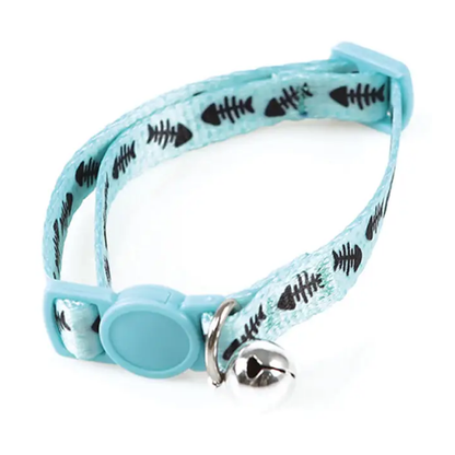 M Pets Zany Eco Collar for Cats Blue