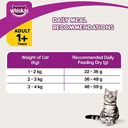 Whiskas Chicken Flavour Cat Adult 1 Dry Food