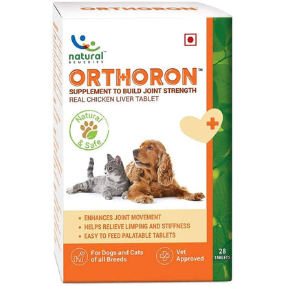 Natural Remedies Orthoron Joint Supplement Tablets for Dogs and Cats