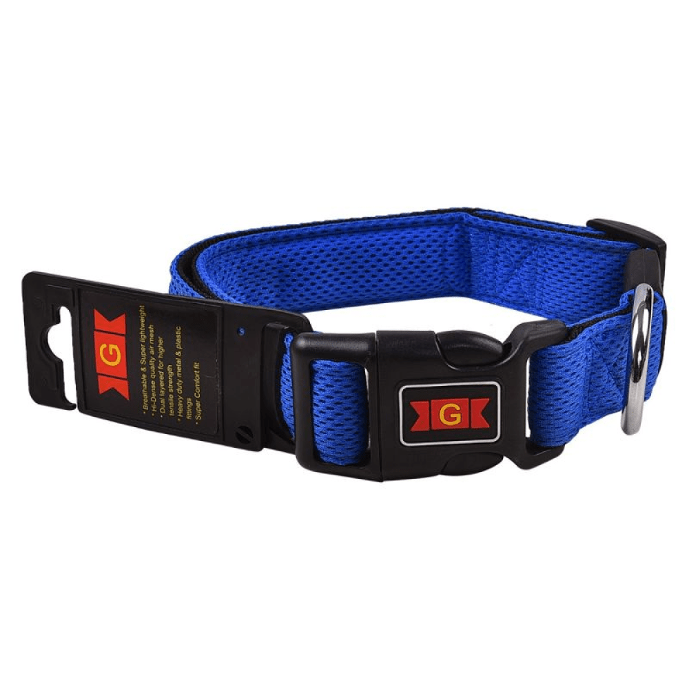 Glenand Nylon Mesh Collar for Dogs Blue