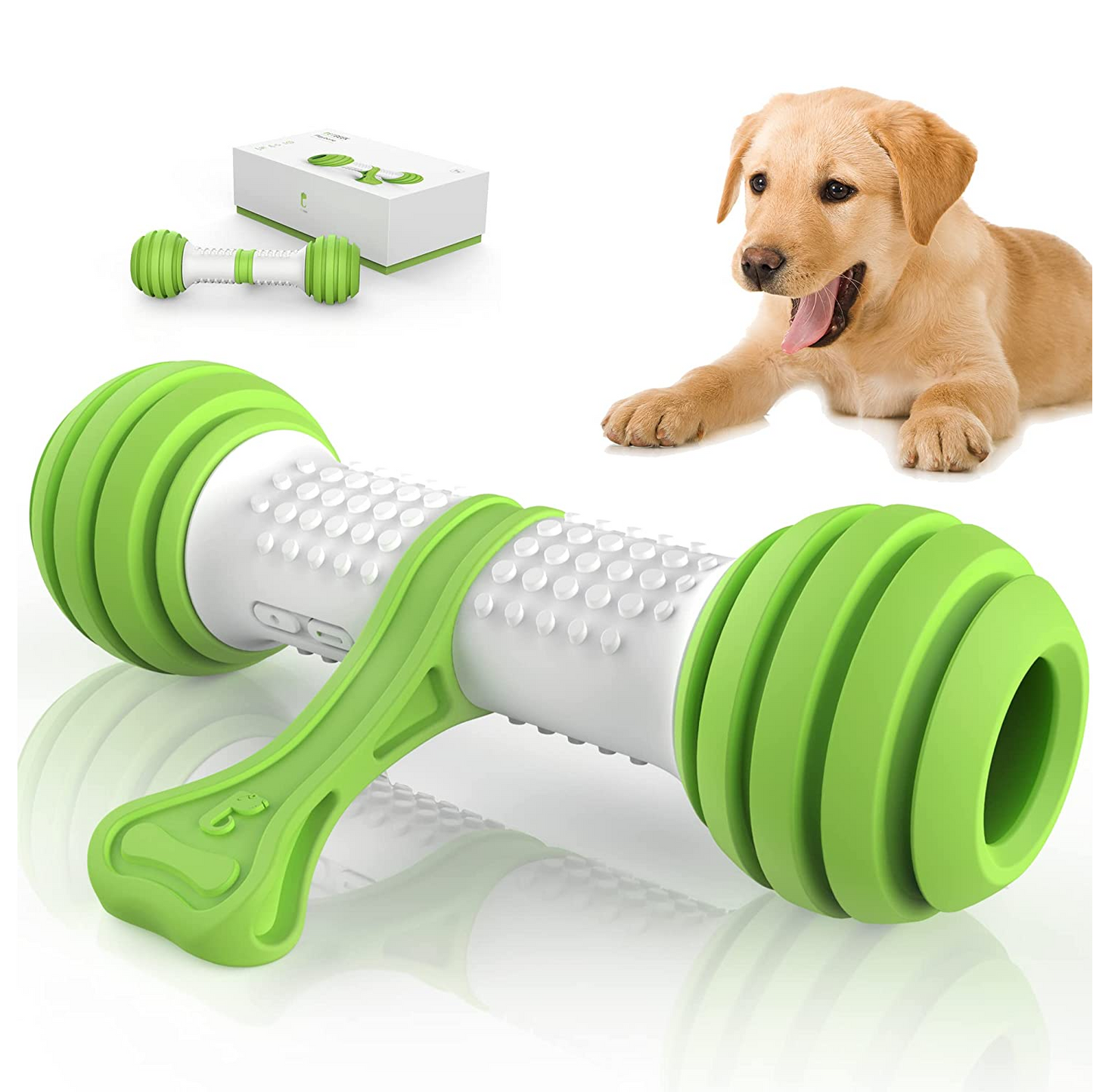 Pet Geek Playbone Toy for Dogs WhiteGreen