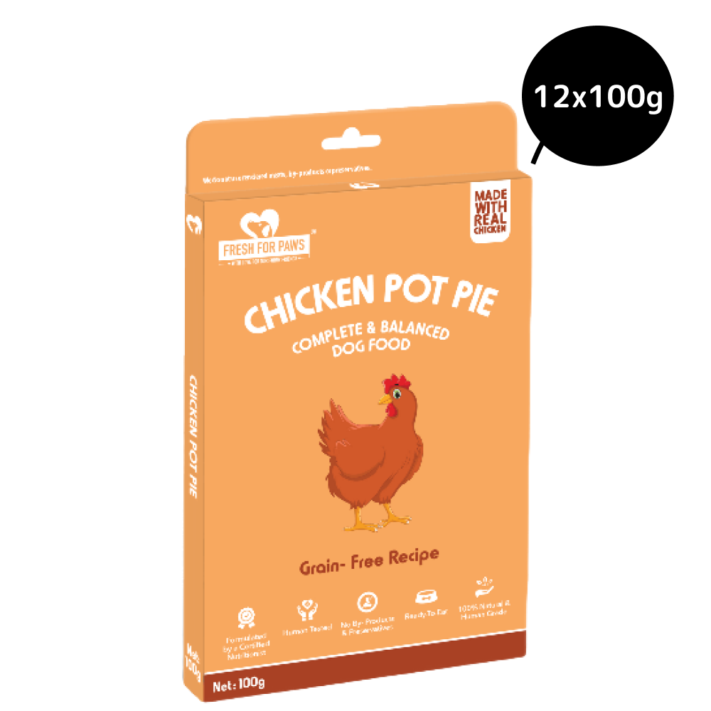 Fresh For Paws Chicken Pot Pie Wet Food for Cats and Dogs 100g