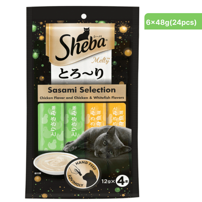 Sheba Chicken  Chicken Whitefish Sasami Selection Melty Premium Cat Treats