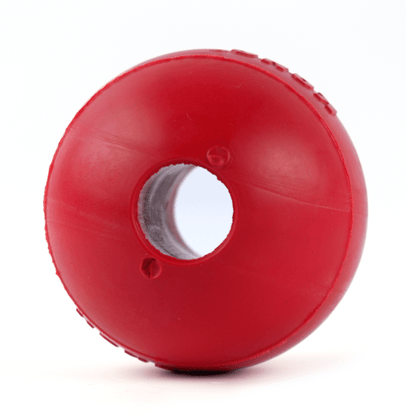 Kong Ball with Hole Toy for Dogs Red  For Aggressive Chewers