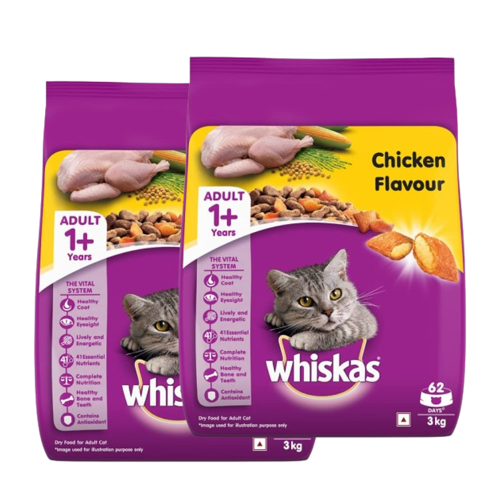 Whiskas Chicken Flavour Cat Adult 1 Dry Food