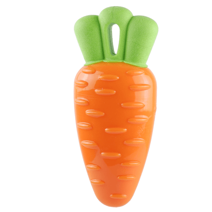 Fofos Vegi Bites Carrot Squeaky Toy for Dogs  For Medium Chewers