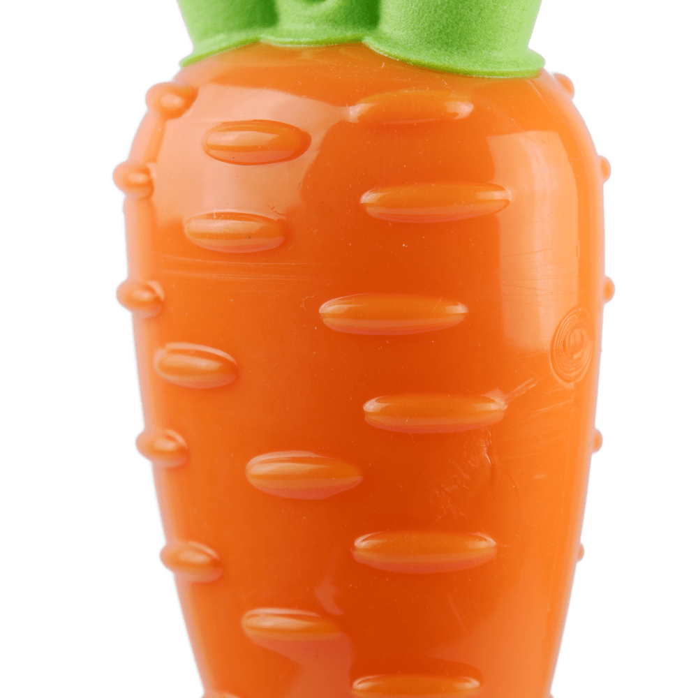 Fofos Vegi Bites Carrot Squeaky Toy for Dogs  For Medium Chewers