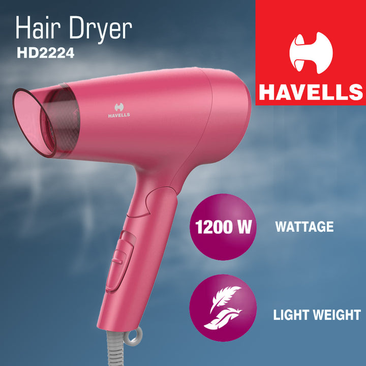 HAVELLS HD2224 FOLDABLE HAIR DRYER 1200W