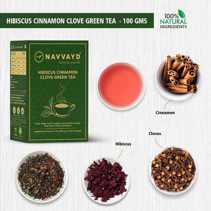Hibiscus Cinnamon Clove Green Tea