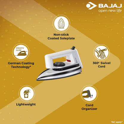 BAJAJ POPULAR DRY IRON 1000W