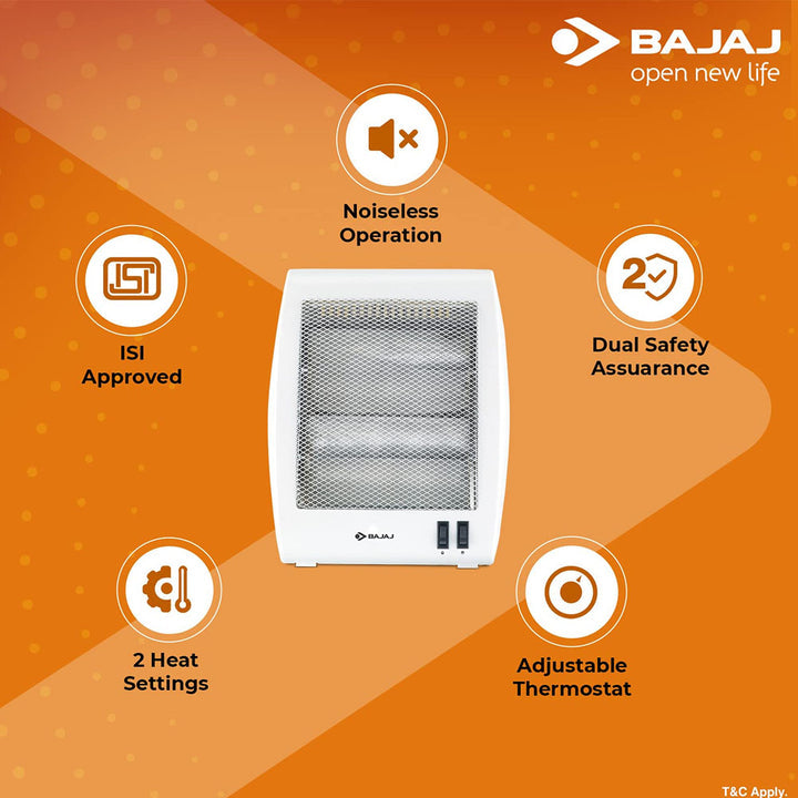 BAJAJ RHX 2 800 WATT HALOGEN ROOM HEATER