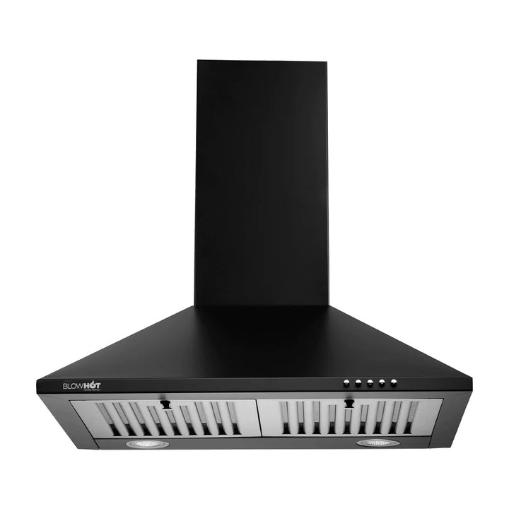 Blowhot Ariel Black Wall Mounted 60cm Chimney