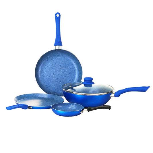 Wonderchef Royal Velvet Blue Set Of 4Pcs Induction Base