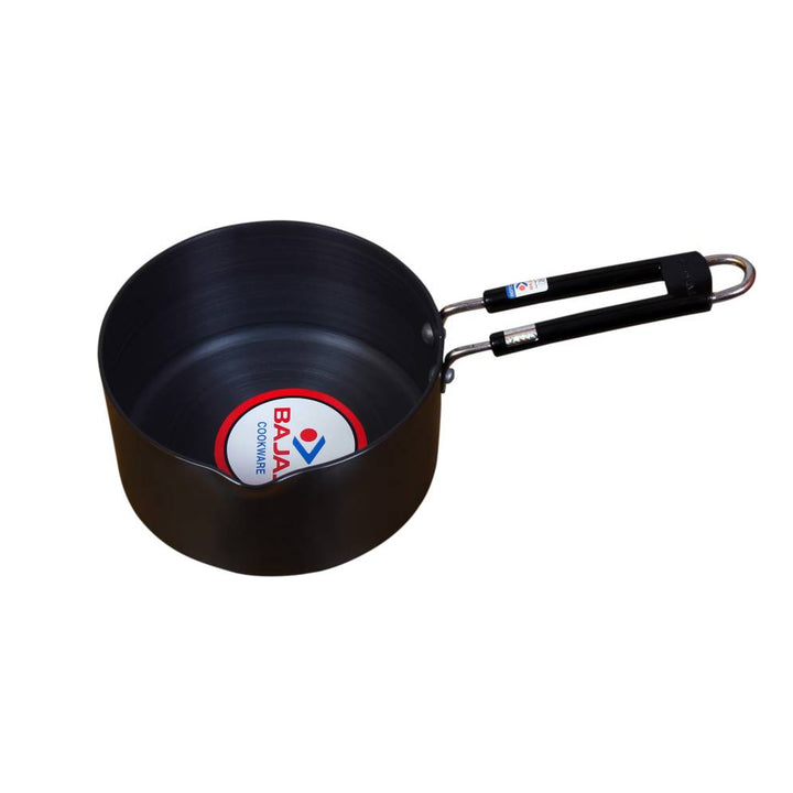 Bajaj Majesty Sauce Pan Hard Anodized 1.5L Induction Base