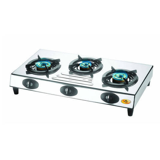 Bajaj CX 9 Cooktop 3 Burner Gas Stove