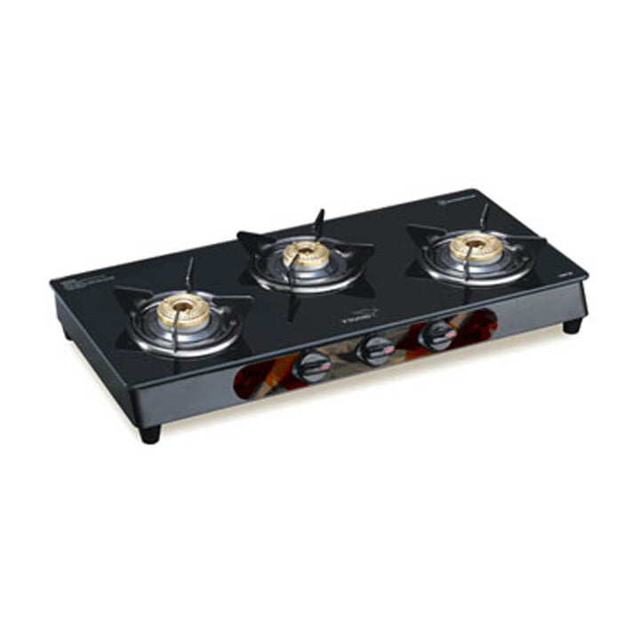 V GUARD VGM 3C STURDEE 3 BURNER GLASS TOP GAS STOVE