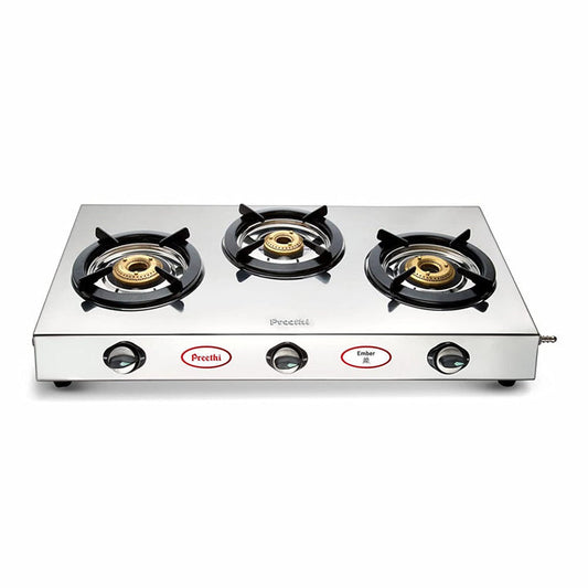 Preethi Ember Stainless Steel 3B Gas Stove