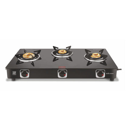 Vidiem Edge Shine 3 Burner Glass Cooktop