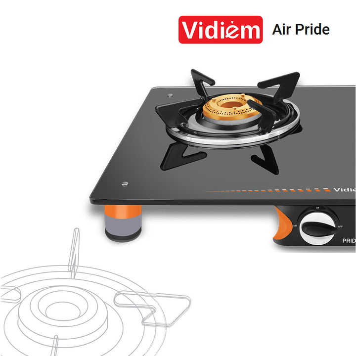 Vidiem Air Pride 2 Burner Glass Cooktop