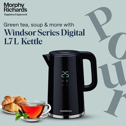 Morphy Richards Windsor Series 1.7L Digital Electric Kettle