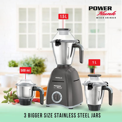 HAVELLS 800W POWER HUNK 3 JAR MIXER GRINDER