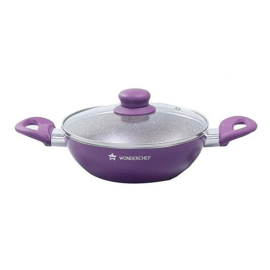 WONDERCHEF ROYAL VELVET NON-STICK 24CM WOK WITH LID