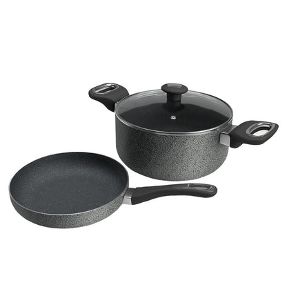 IMPEX NONSTICK GRANITE COOKWARE 3 PCS SET RHFM2424