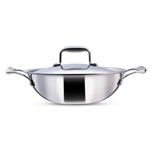 Wonderchef Nigella Tri-ply SS 20cm Kadhai with Lid 63153400