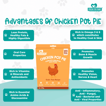 Fresh For Paws Chicken Pot Pie Wet Food for Cats and Dogs 100g