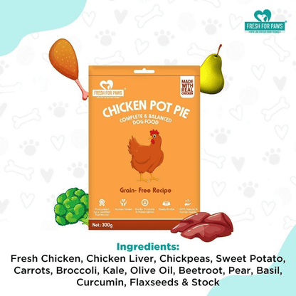 Fresh For Paws Chicken Pot Pie Wet Food for Cats and Dogs 100g