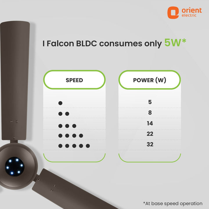 I-Falcon BLDC Ceiling Fan With Light  Remote