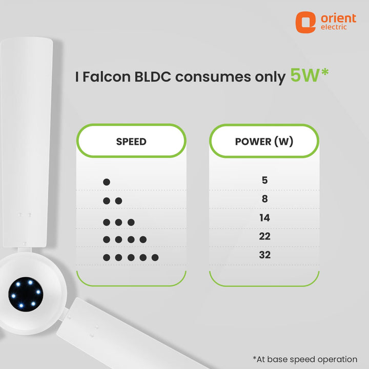 I-Falcon BLDC Ceiling Fan With Light  Remote