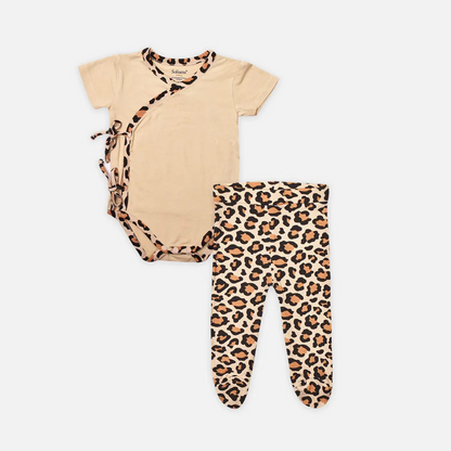 Wild Ones Front-tie Bodysuit  Leggings 2-pc Set