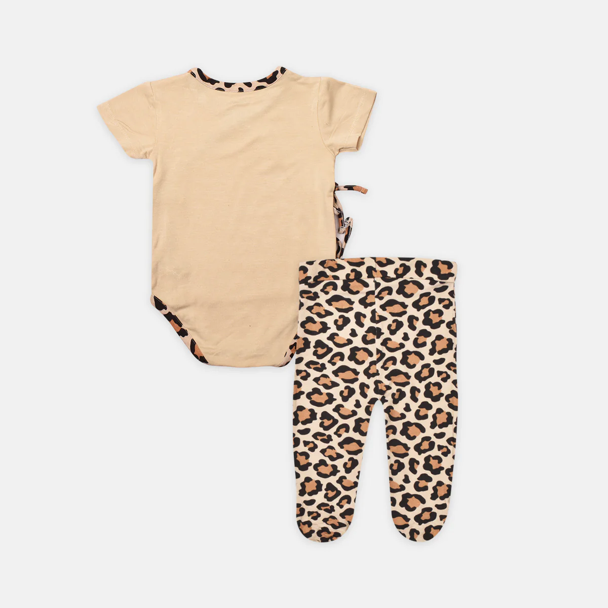 Wild Ones Front-tie Bodysuit  Leggings 2-pc Set