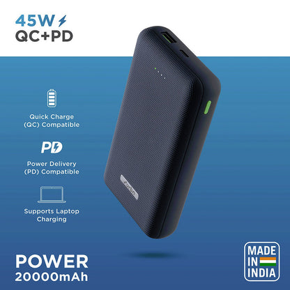 Urbn UPR205-4 45W 20000 mAh Ultra Compact QCPD Power Bank