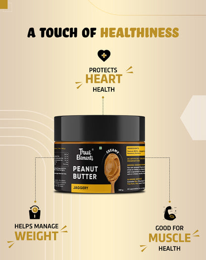 Peanut Butter Jaggery Contains 23g Protein - 350g