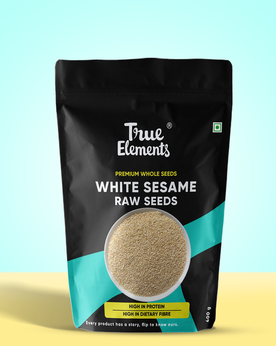 Raw White Sesame Seeds 400g - Rich in Vitamins Contains 22.9g Protein